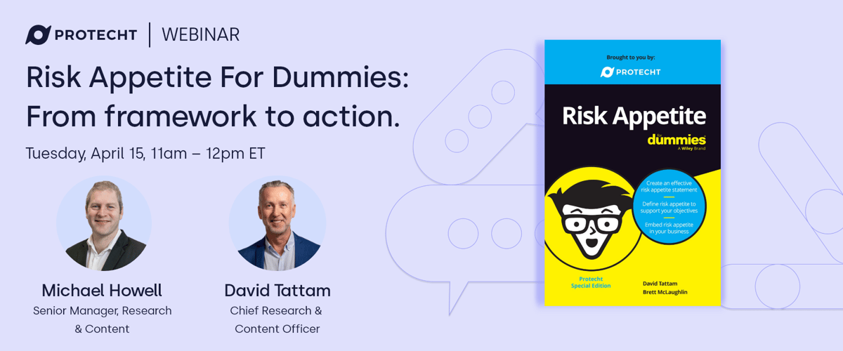 Risk Appetite For Dummies From framework to action. email banner US V2